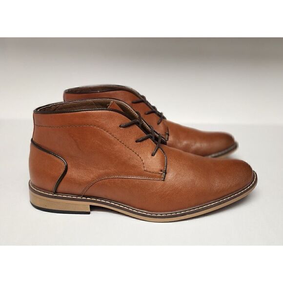 Steve Madden Men\'s M-Alakk Cognac  Brown Chukka  Leather Boots Shoes  Size 12M main image 13